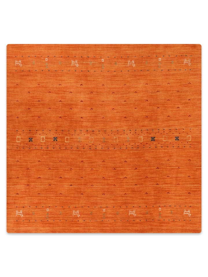 Handmade Wool Rug – Minimalist Patterned Style