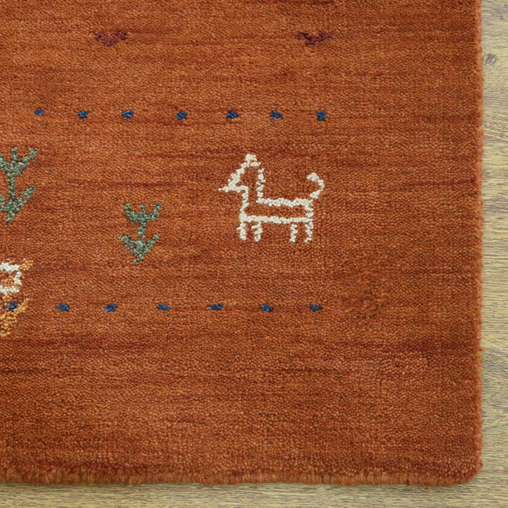 Handmade Wool Rug – Minimalist Patterned Style