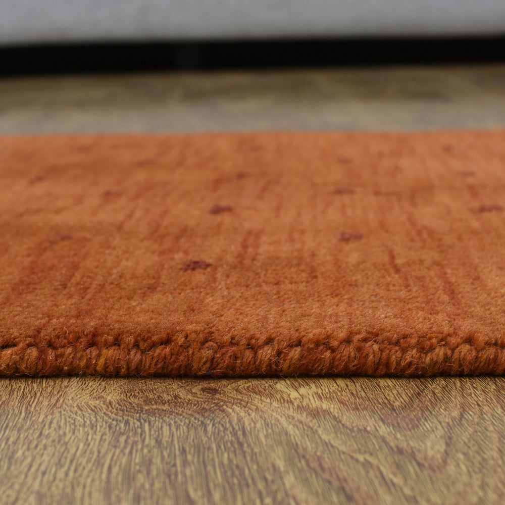 Handmade Wool Rug – Minimalist Patterned Style