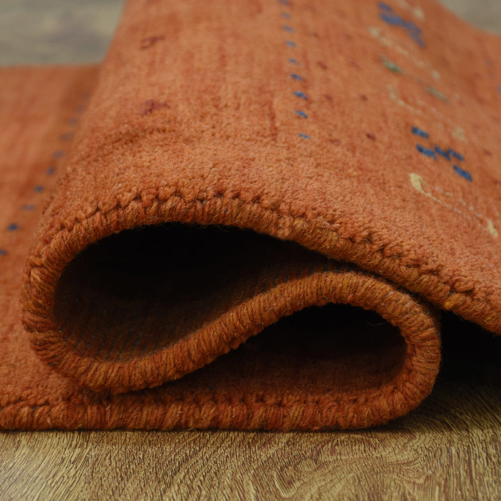 Handmade Wool Rug – Minimalist Patterned Style