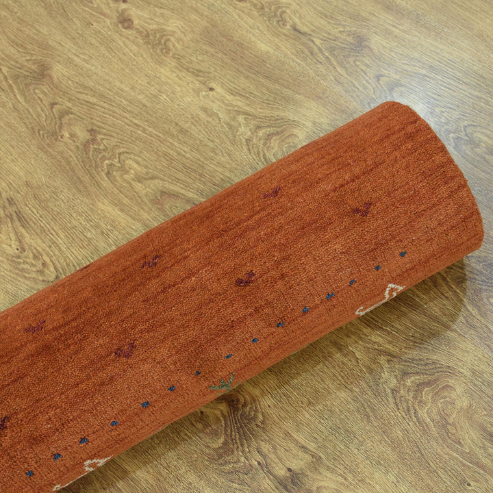 Handmade Wool Rug – Minimalist Patterned Style