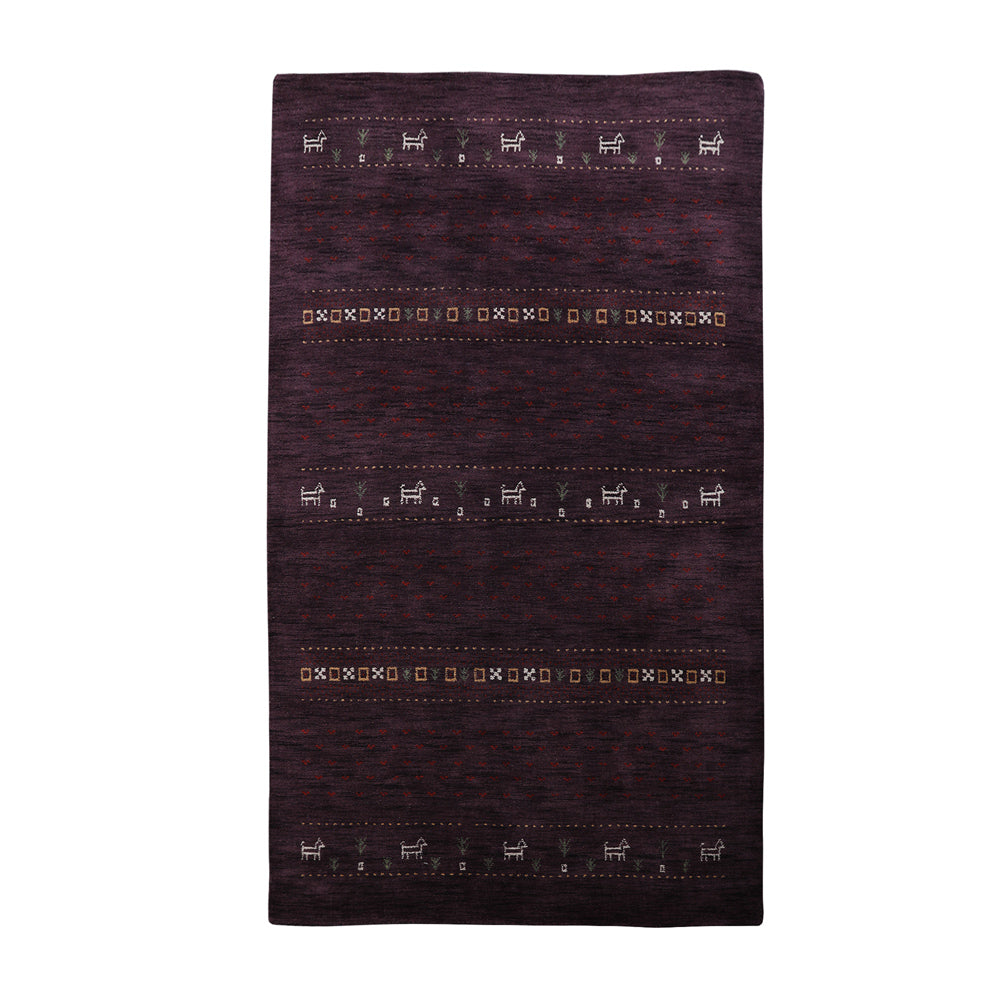 Handmade Wool Rug – Minimalist Patterned Style