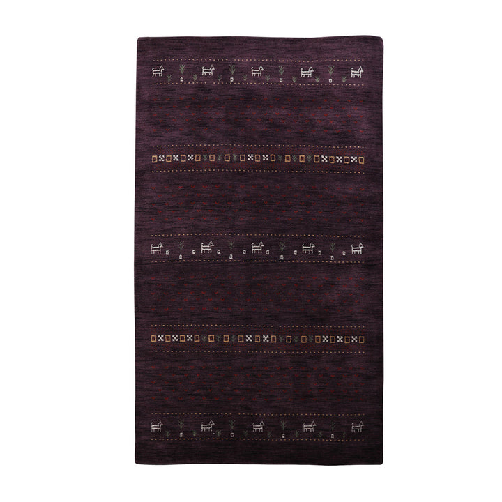 Handmade Wool Rug – Minimalist Patterned Style