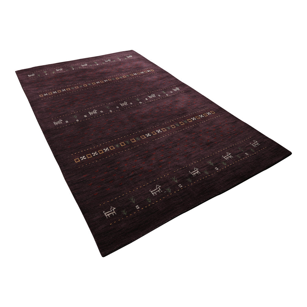 Handmade Wool Rug – Minimalist Patterned Style