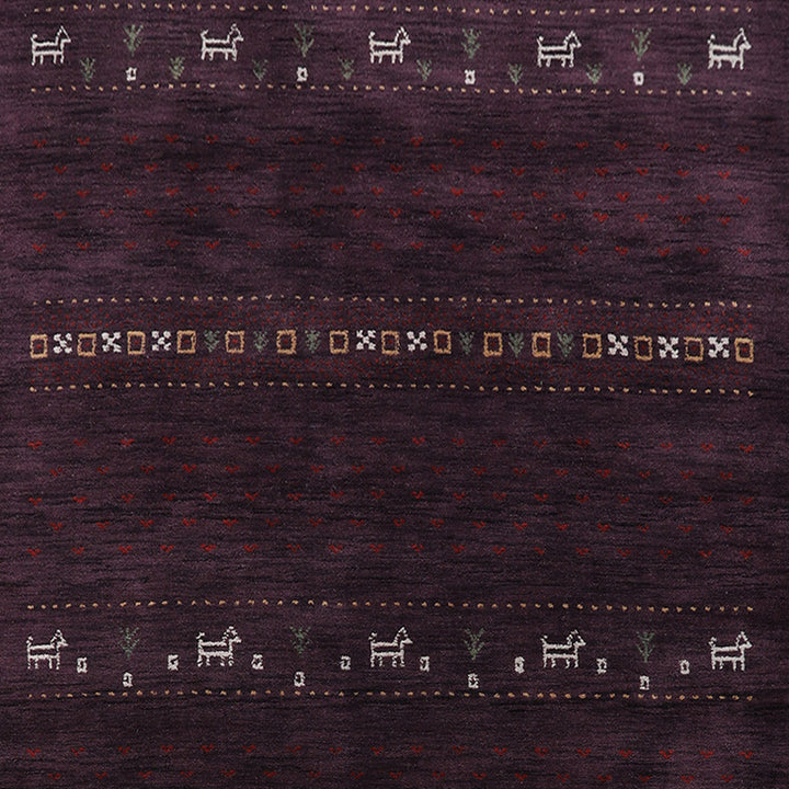Handmade Wool Rug – Minimalist Patterned Style