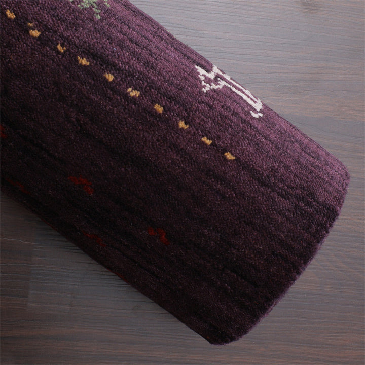 Handmade Wool Rug – Minimalist Patterned Style