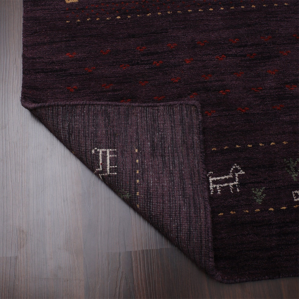 Handmade Wool Rug – Minimalist Patterned Style