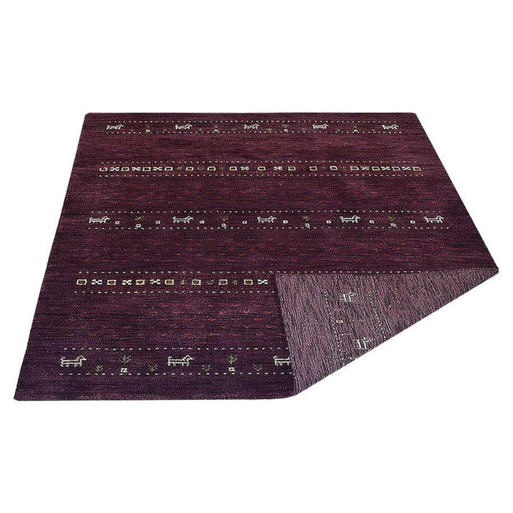 Handmade Wool Rug – Minimalist Patterned Style