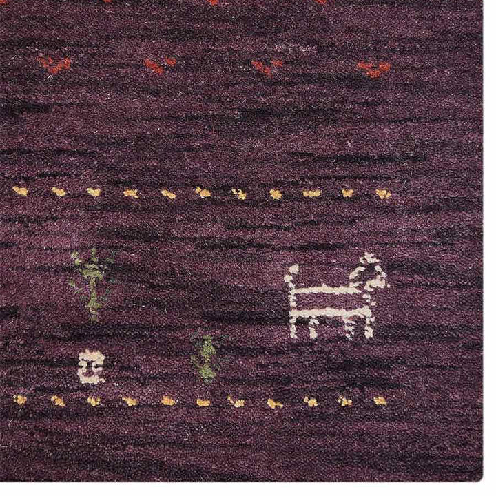 Handmade Wool Rug – Minimalist Patterned Style