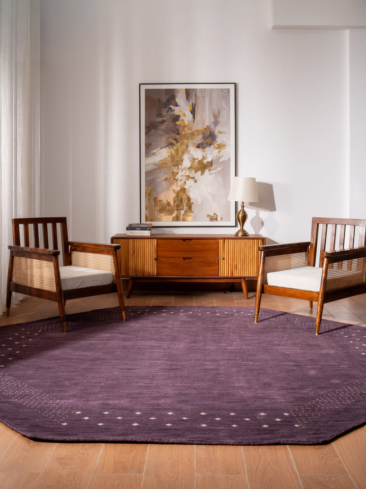 Handmade Wool Rug – Minimalist Patterned Style