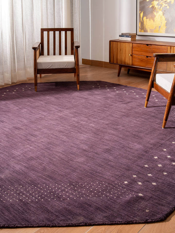 Handmade Wool Rug – Minimalist Patterned Style