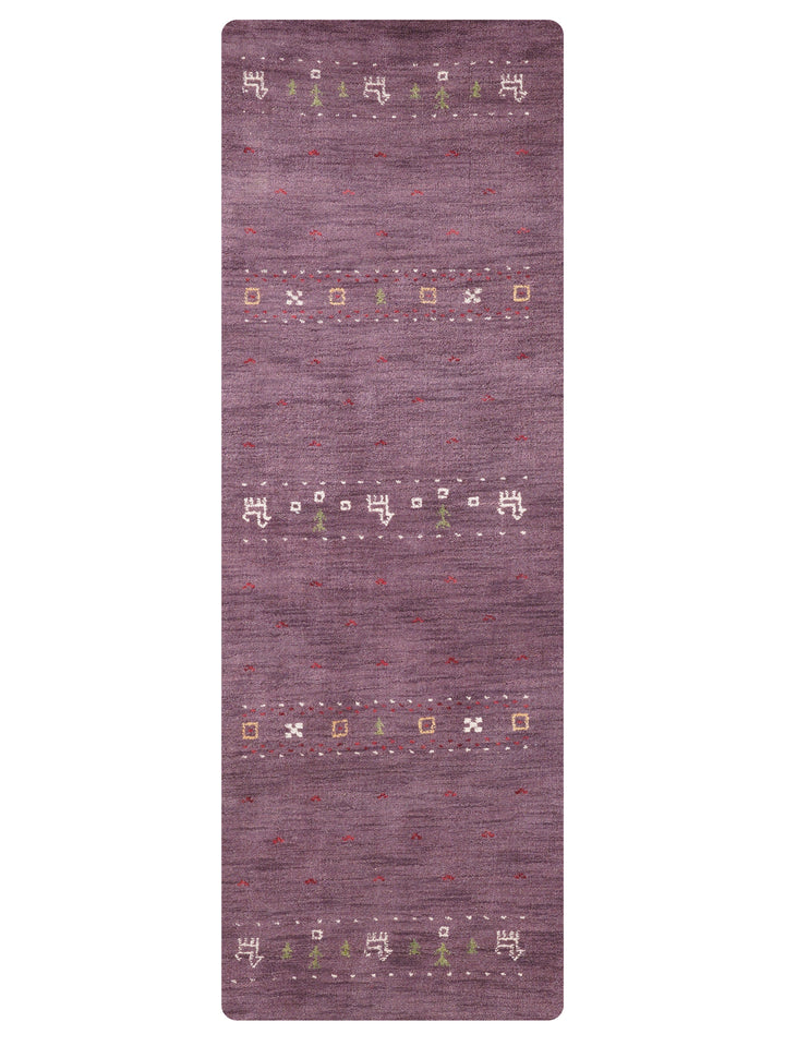 Handmade Wool Rug – Minimalist Patterned Style