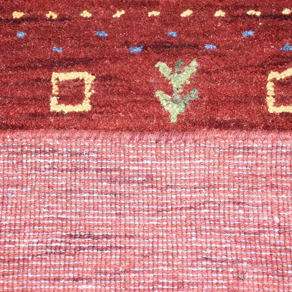 Handmade Wool Rug – Minimalist Patterned Style
