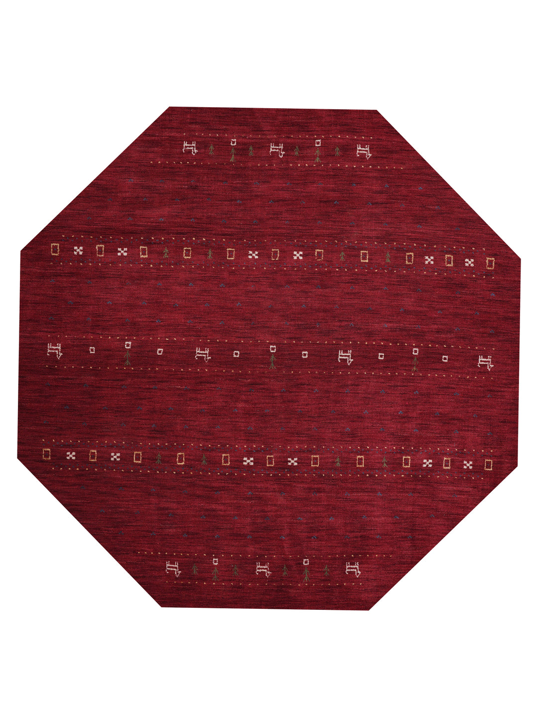Handmade Wool Rug – Minimalist Patterned Style