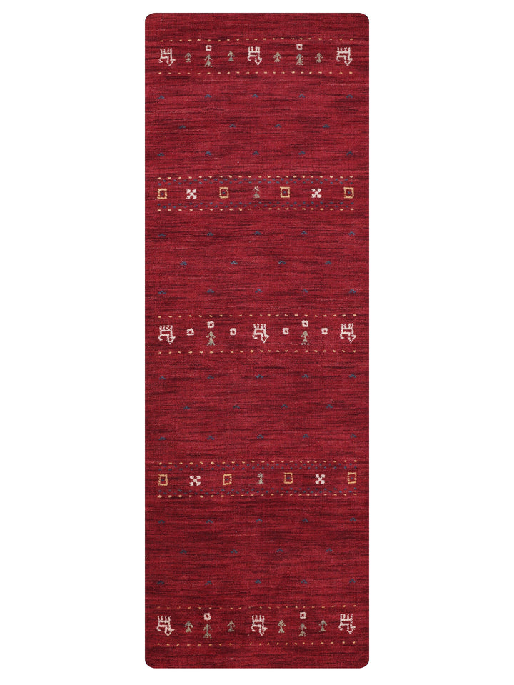 Handmade Wool Rug – Minimalist Patterned Style