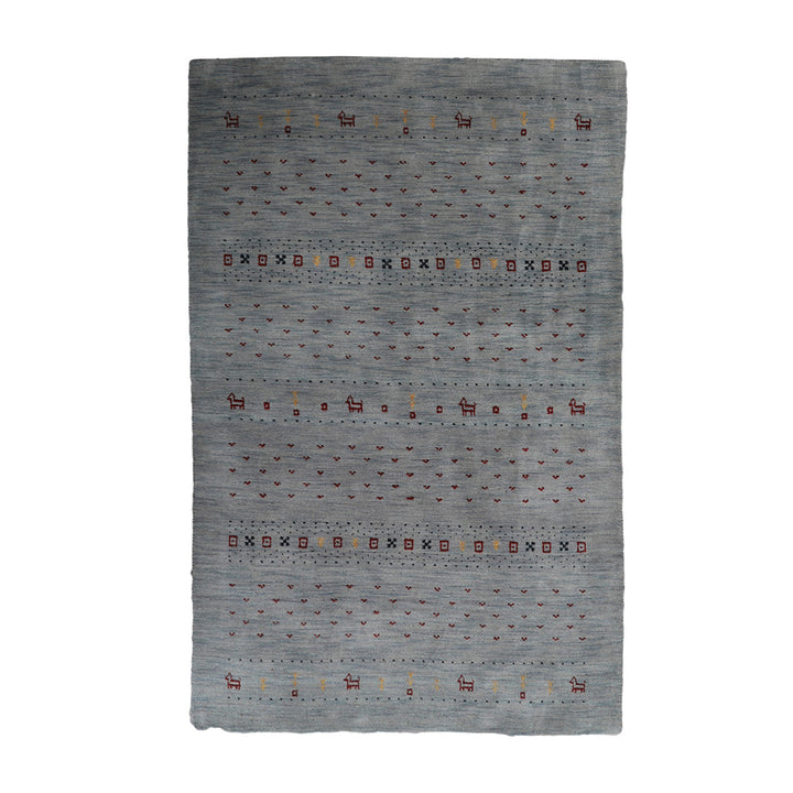 Handmade Wool Rug – Minimalist Patterned Style
