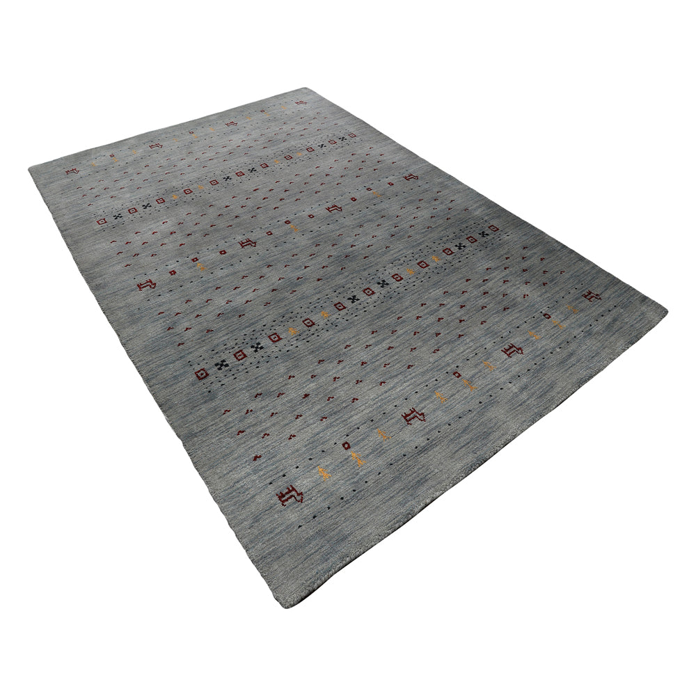 Handmade Wool Rug – Minimalist Patterned Style