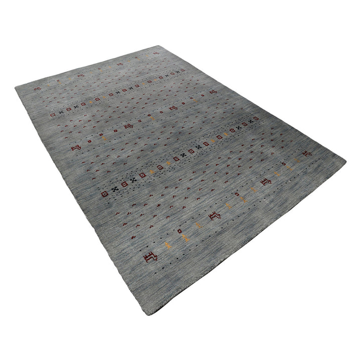 Handmade Wool Rug – Minimalist Patterned Style