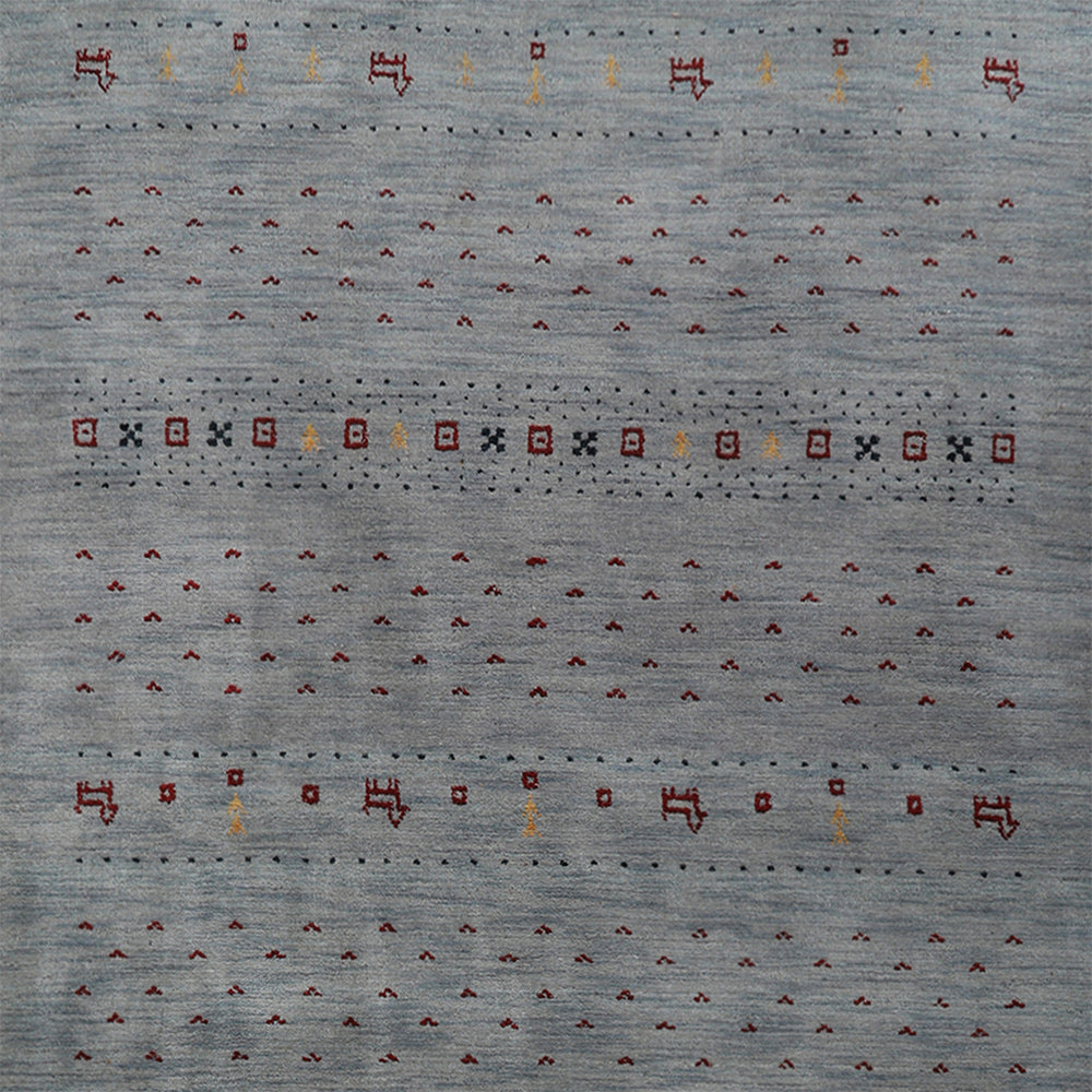 Handmade Wool Rug – Minimalist Patterned Style