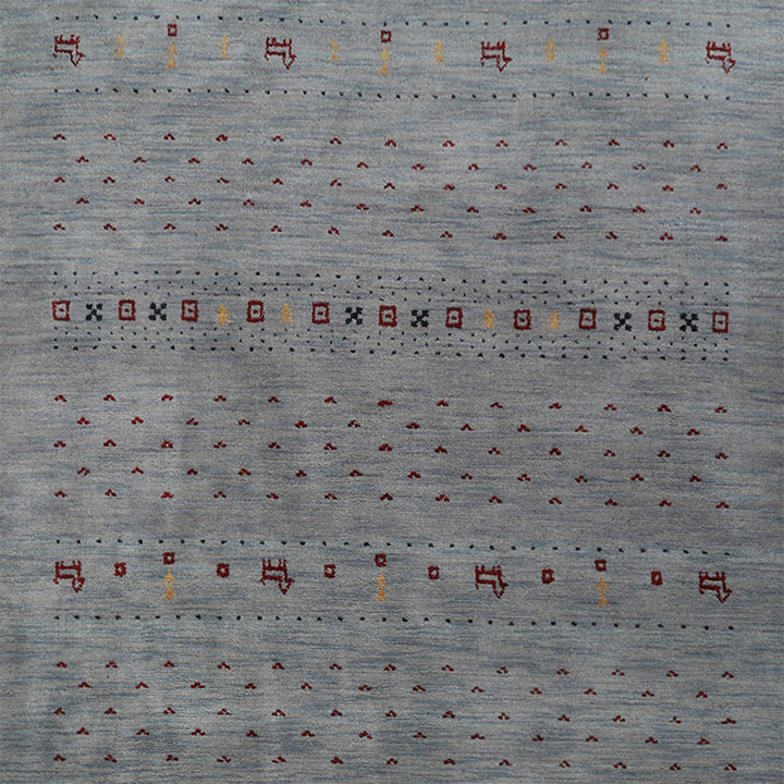 Handmade Wool Rug – Minimalist Patterned Style