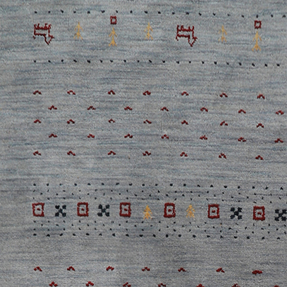 Handmade Wool Rug – Minimalist Patterned Style