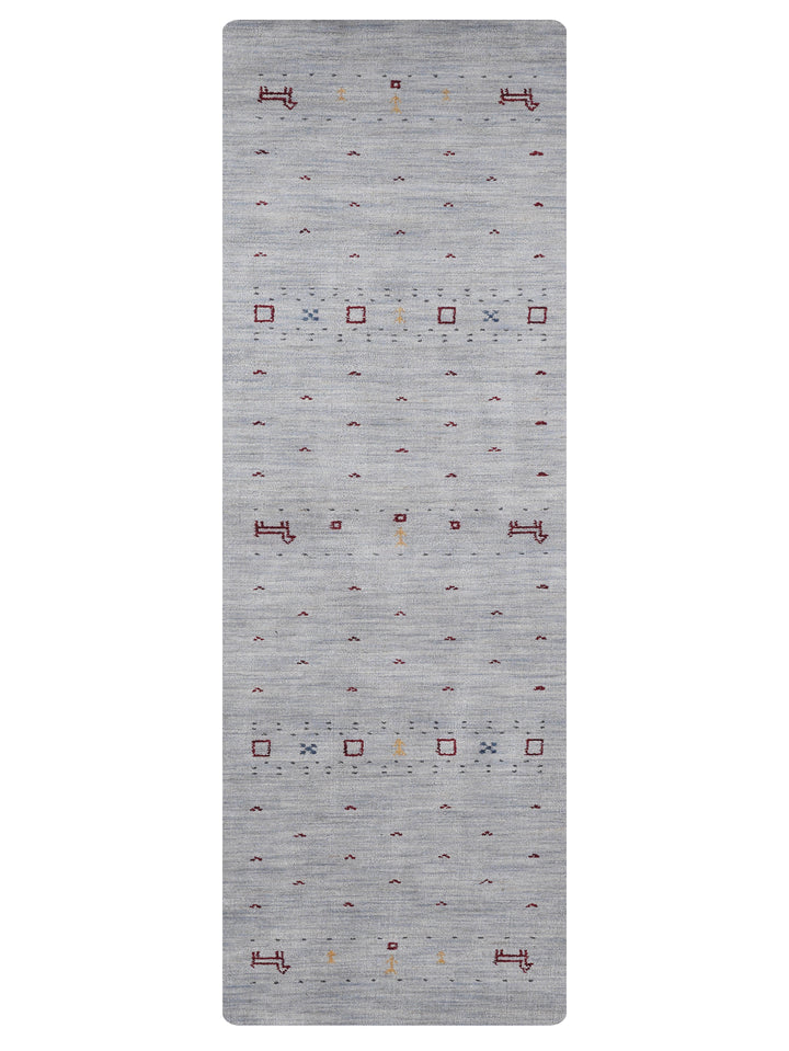 Handmade Wool Rug – Minimalist Patterned Style