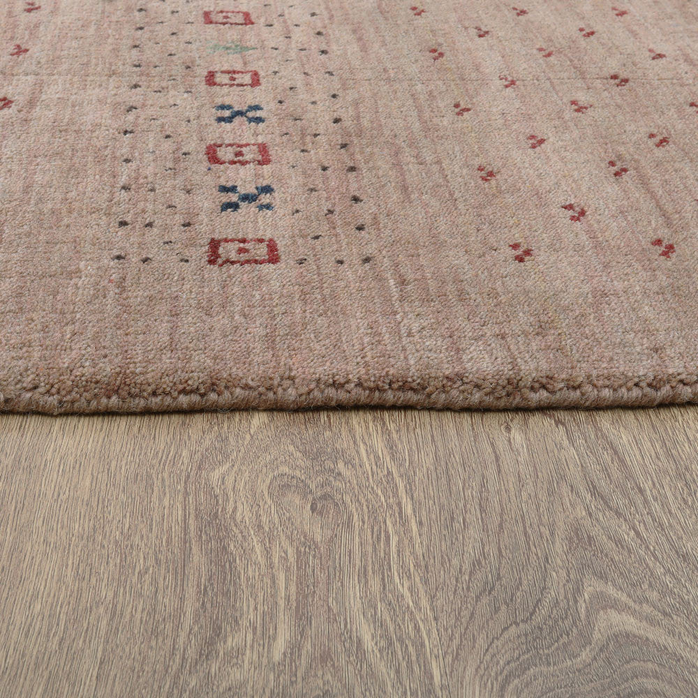 Handmade Wool Rug – Minimalist Patterned Style