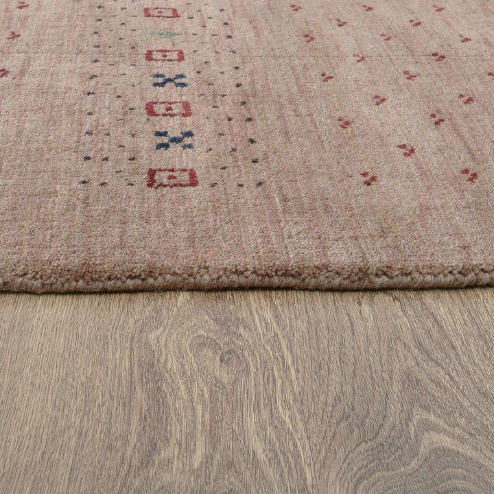 Handmade Wool Rug – Minimalist Patterned Style