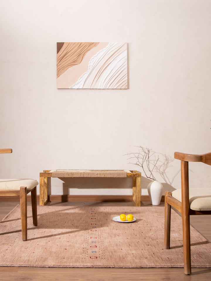 Handmade Wool Rug – Minimalist Patterned Style