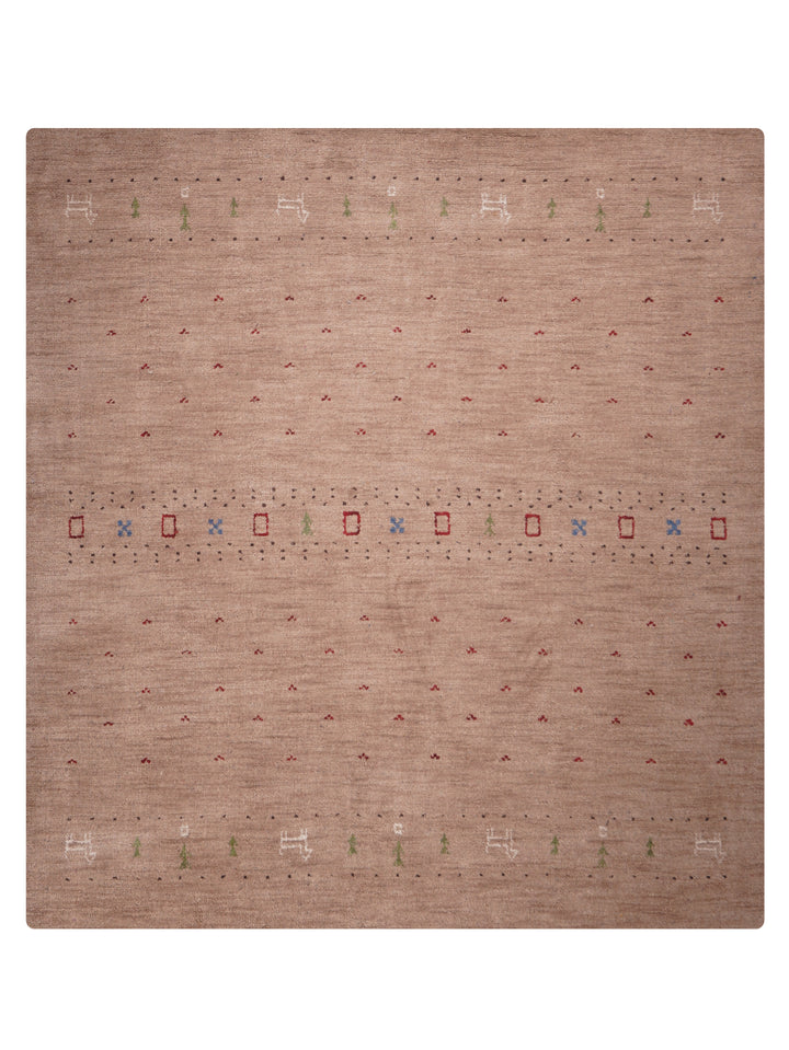 Handmade Wool Rug – Minimalist Patterned Style