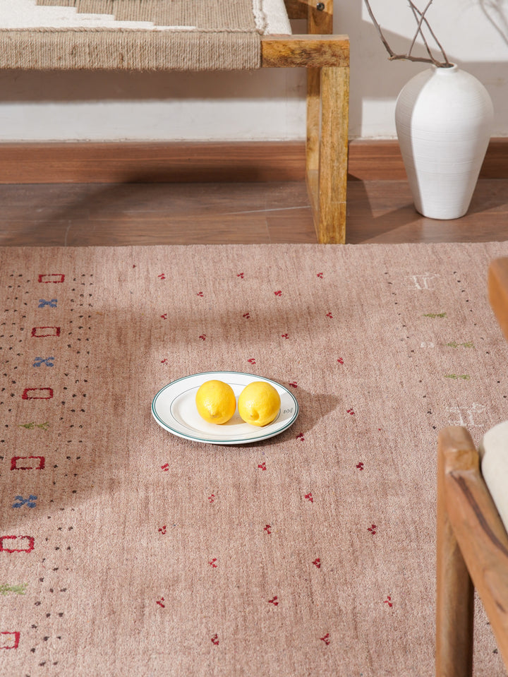 Handmade Wool Rug – Minimalist Patterned Style