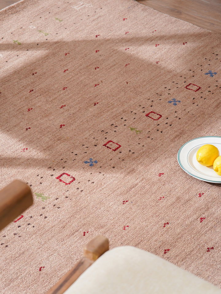 Handmade Wool Rug – Minimalist Patterned Style