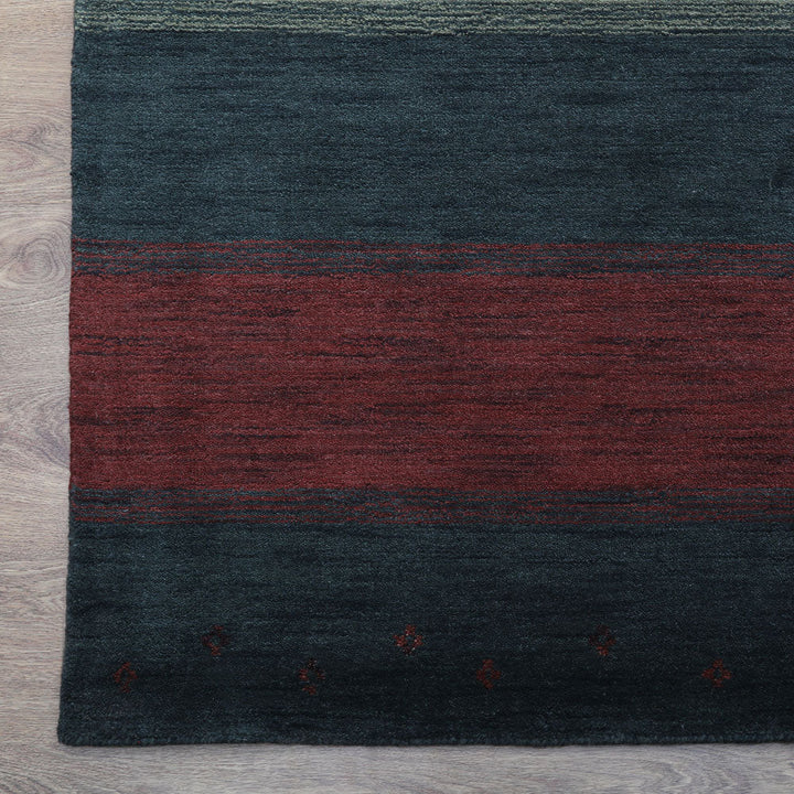 Hand Knotted Wool Area Rug Contemporary Multicolor L00A98