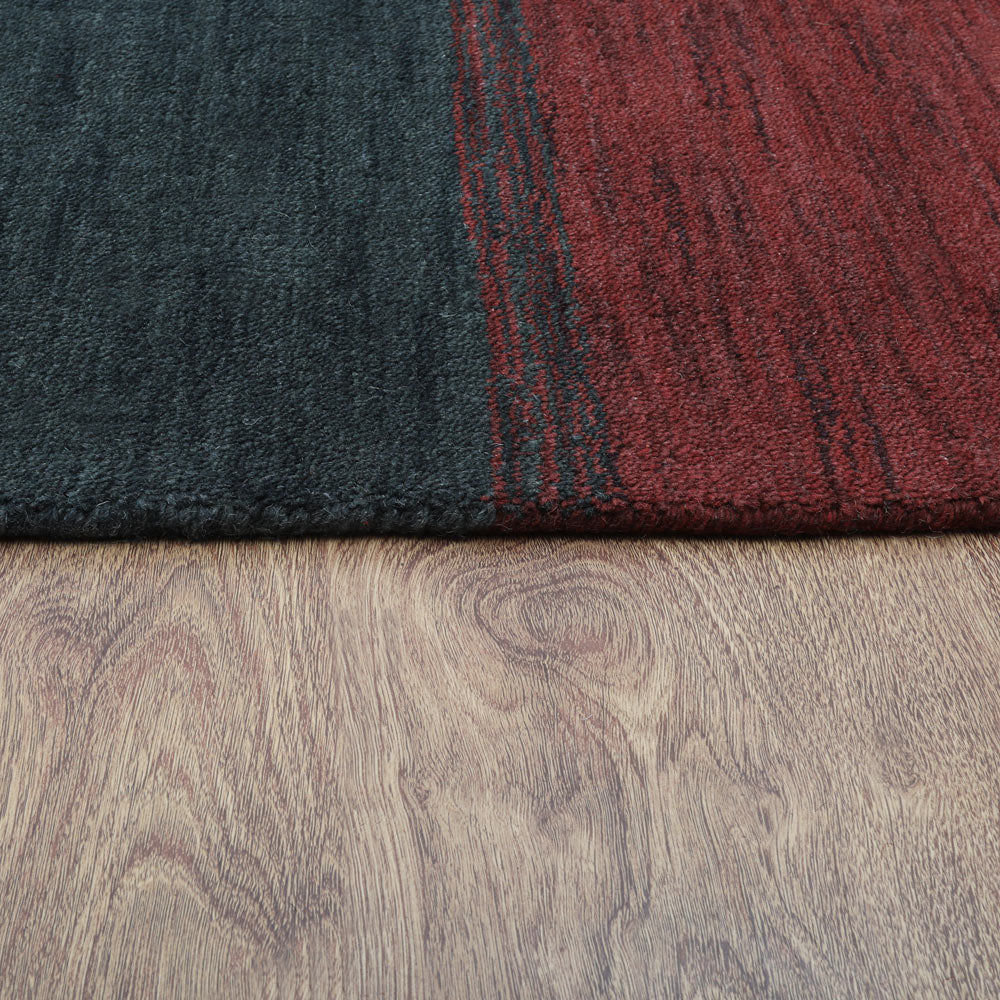 Hand Knotted Wool Area Rug Contemporary Multicolor L00A98