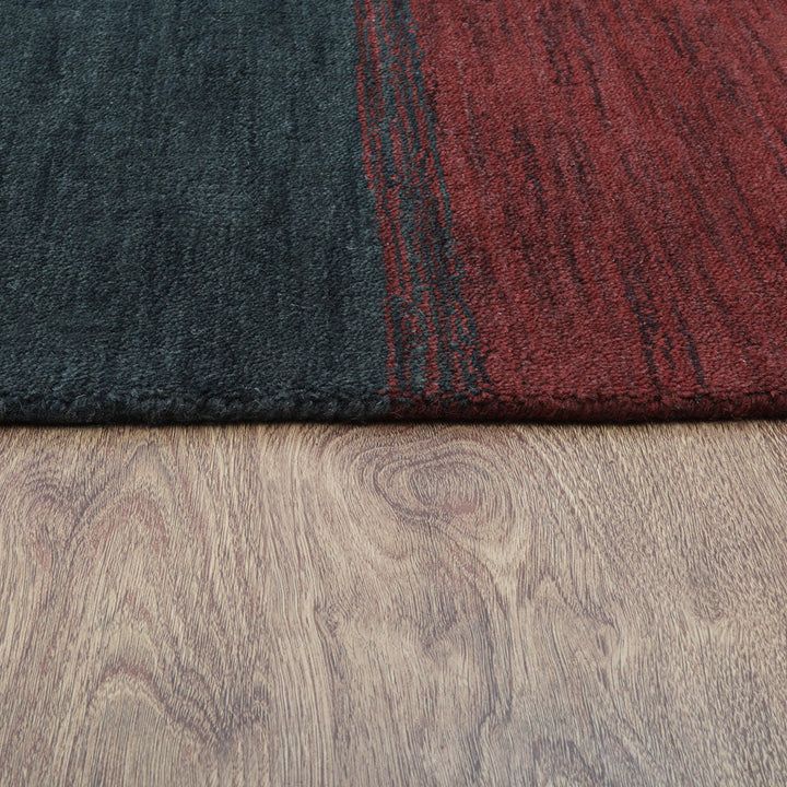 Hand Knotted Wool Area Rug Contemporary Multicolor L00A98