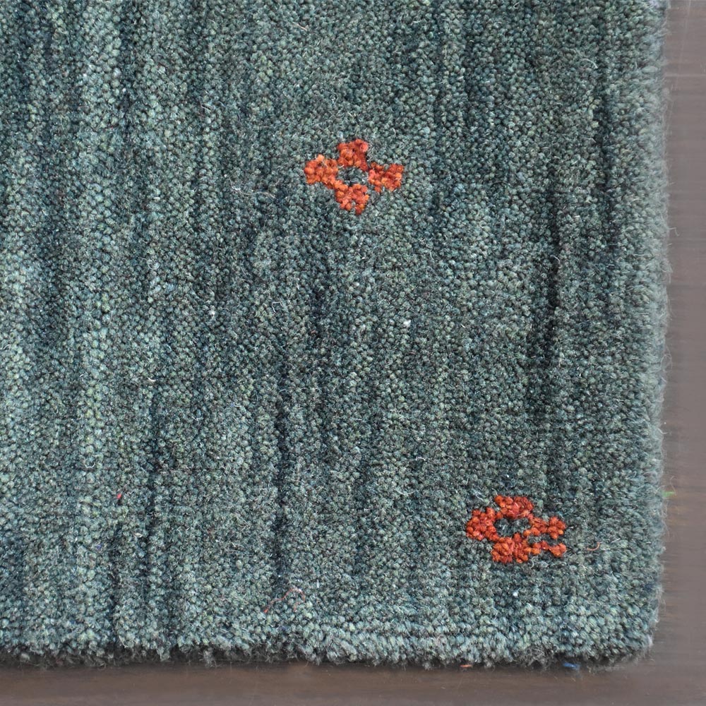 Hand Knotted Wool Area Rug Contemporary Multicolor L00A98