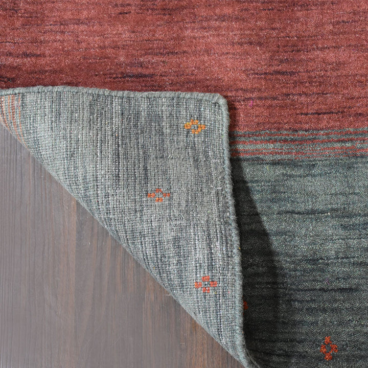 Hand Knotted Wool Area Rug Contemporary Multicolor L00A98