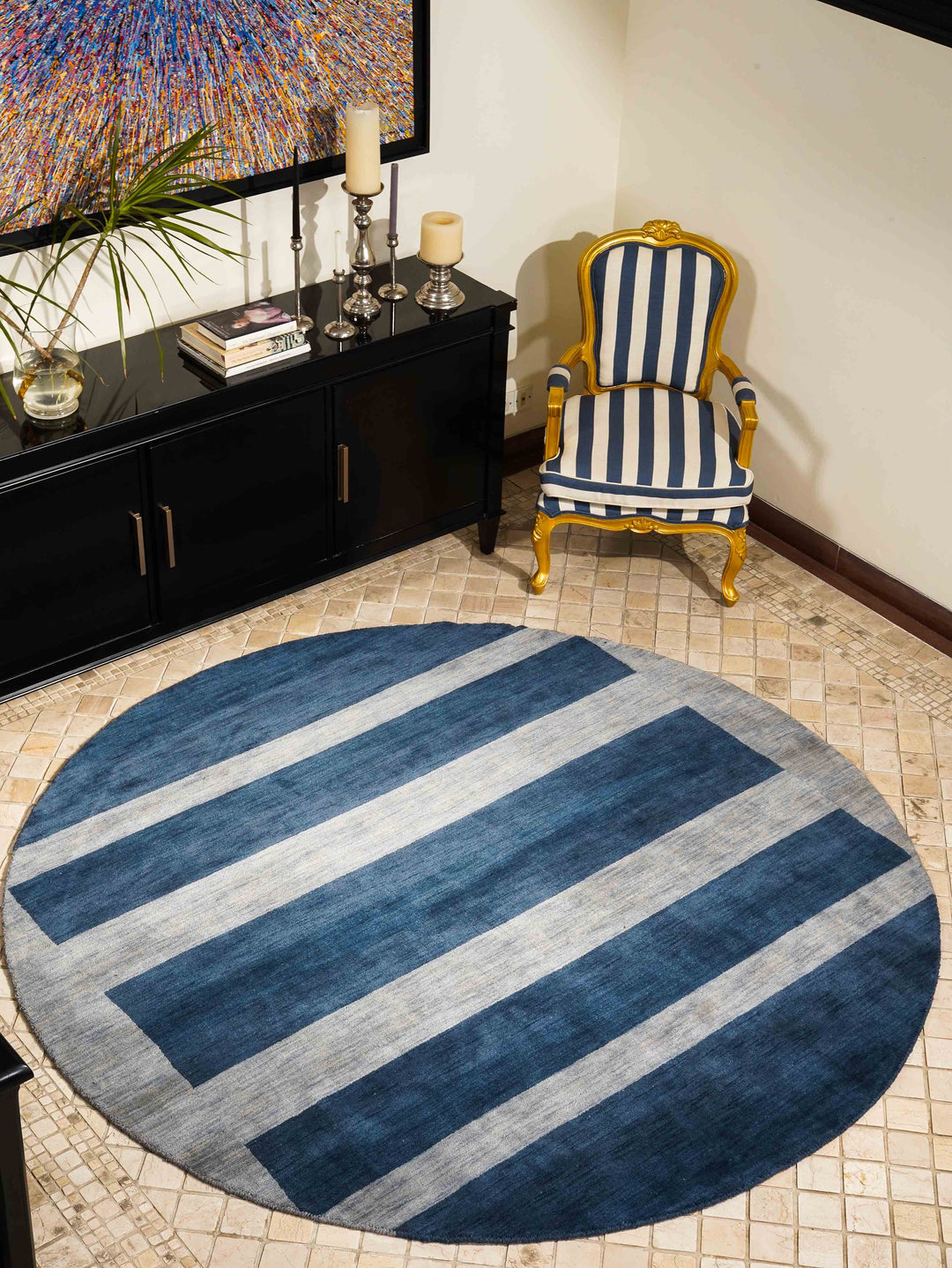Contemporary Hand-Knotted Wool Rug