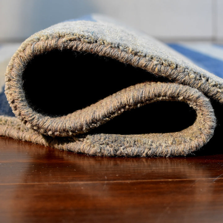 Contemporary Hand-Knotted Wool Rug
