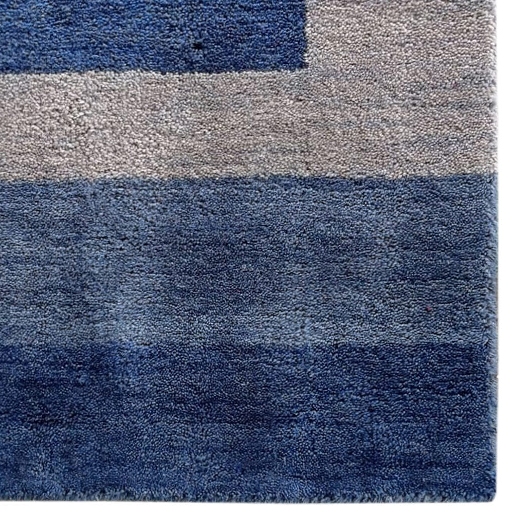 Contemporary Hand-Knotted Wool Rug