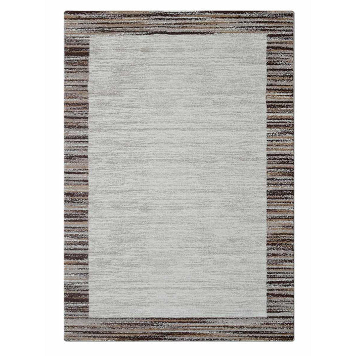 Machine Woven Heatset Polypropylene Area Rug Contemporary Ivory Beige M00004