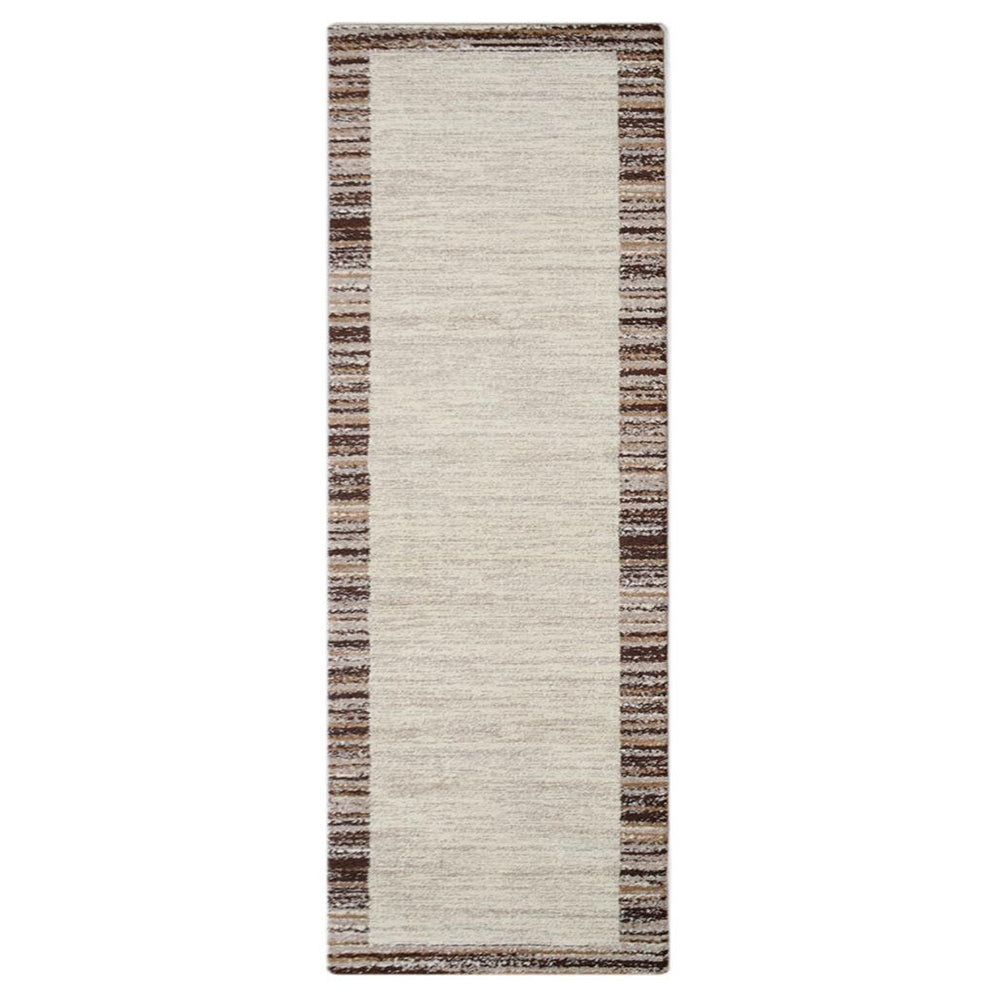 Machine Woven Heatset Polypropylene Area Rug Contemporary Ivory Beige M00004