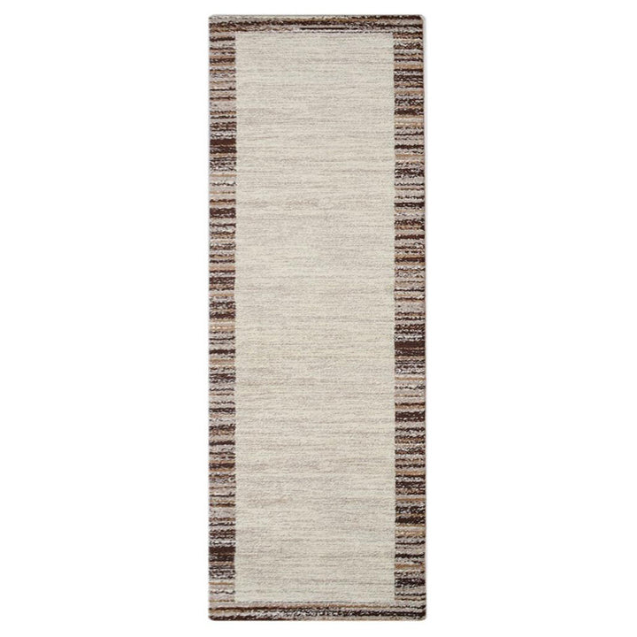 Machine Woven Heatset Polypropylene Area Rug Contemporary Ivory Beige M00004