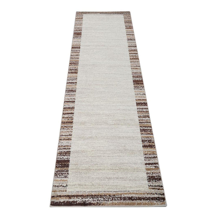 Machine Woven Heatset Polypropylene Area Rug Contemporary Ivory Beige M00004