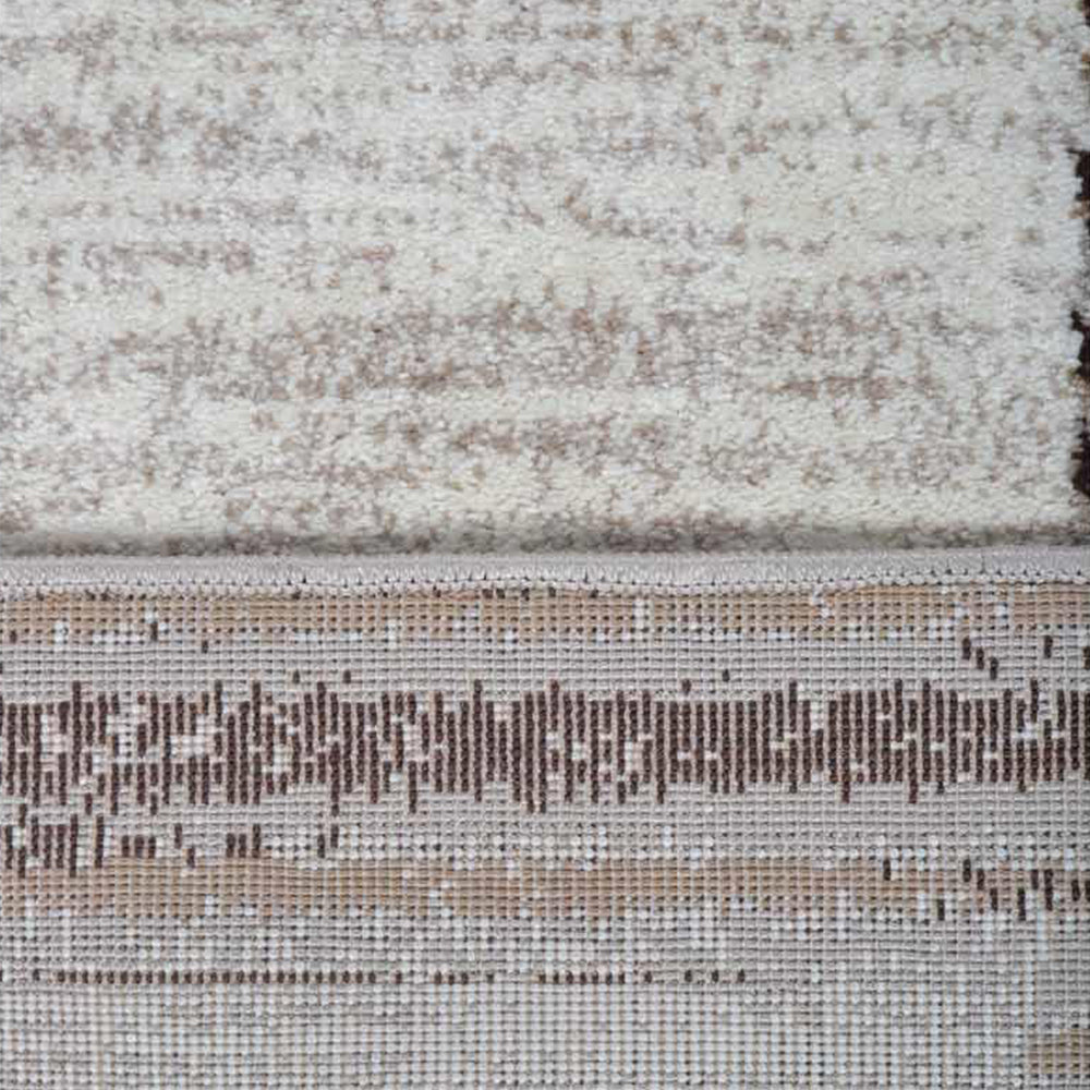 Machine Woven Heatset Polypropylene Area Rug Contemporary Ivory Beige M00004