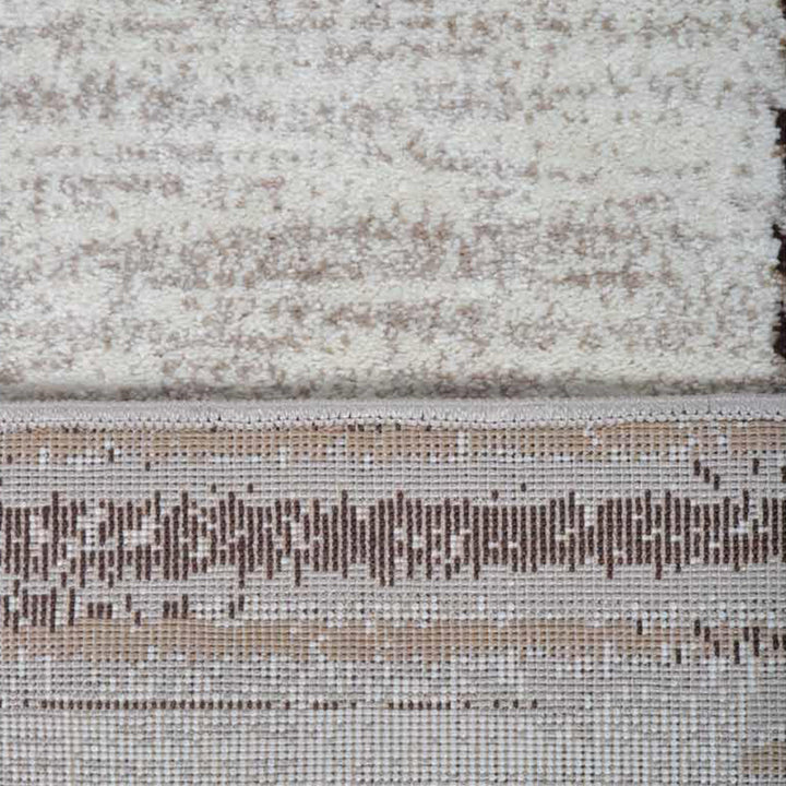 Machine Woven Heatset Polypropylene Area Rug Contemporary Ivory Beige M00004
