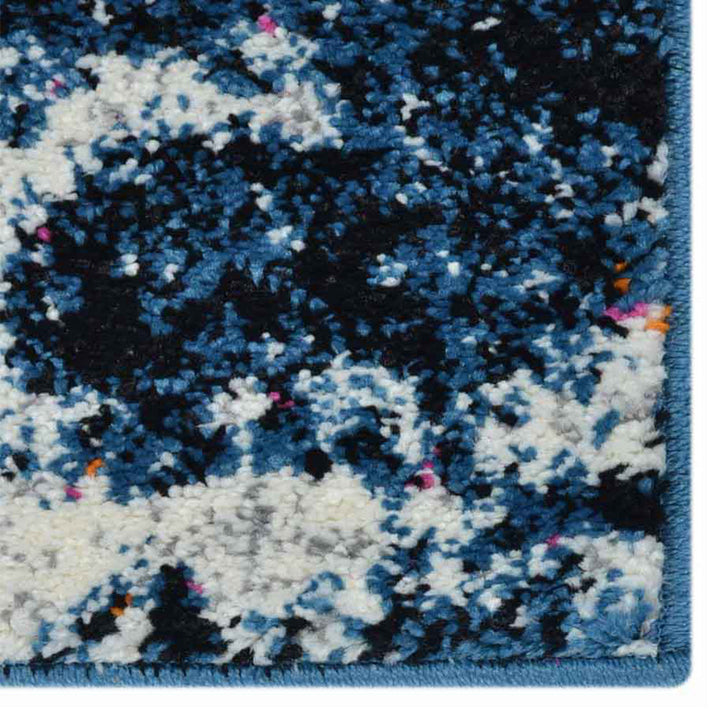 Machine Woven Heatset Polypropylene Area Rug Floral Orange M00009