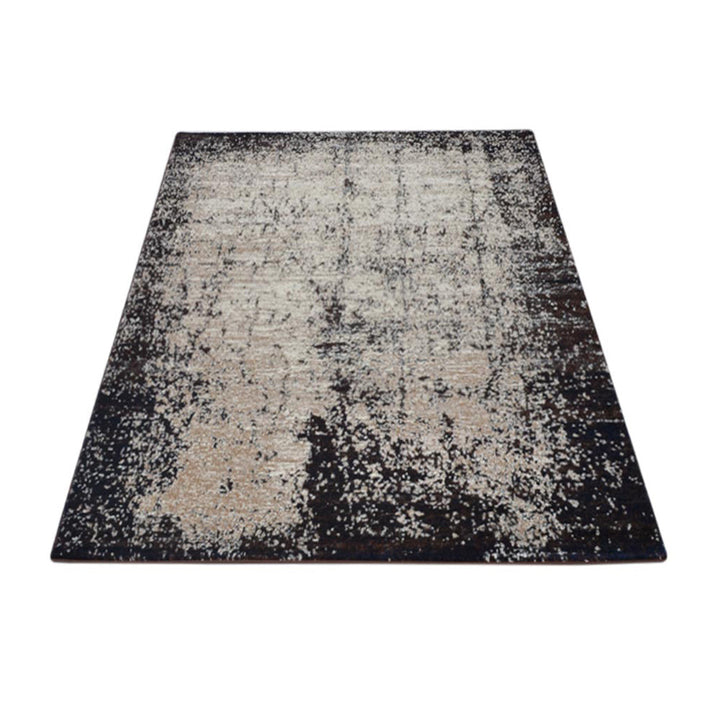 Machine Woven Heatset Polypropylene Area Rug Contemporary Beige Brown M00013
