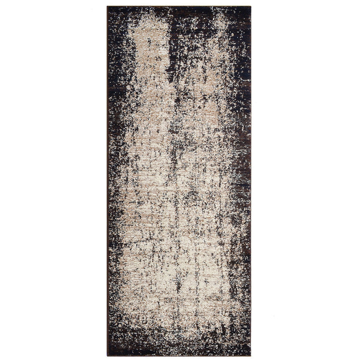 Machine Woven Heatset Polypropylene Area Rug Contemporary Beige Brown M00013