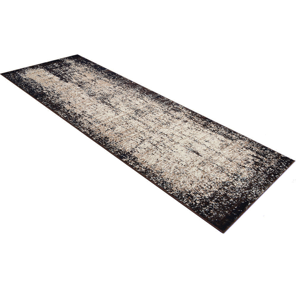 Machine Woven Heatset Polypropylene Area Rug Contemporary Beige Brown M00013
